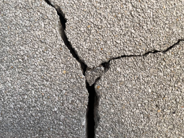 istock Traces of damage on the floor. 1401116227