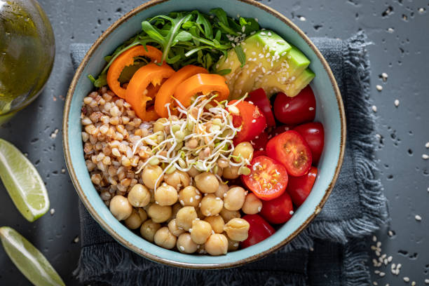 istock Healthy salad as a balanced meal for diet. 1401119021