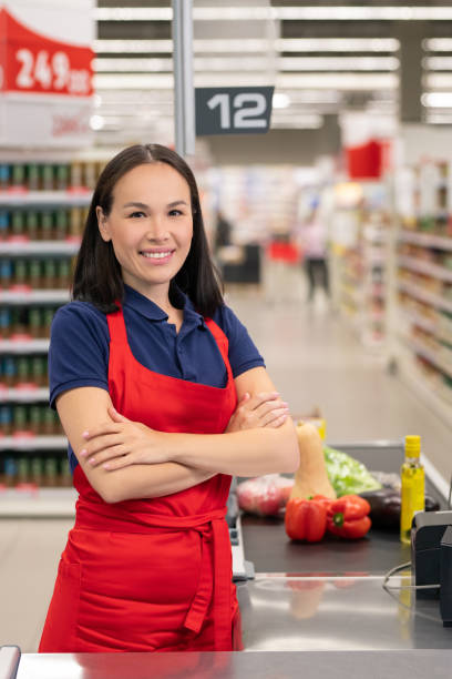 istock Woman Working In Supermarket 1401120210