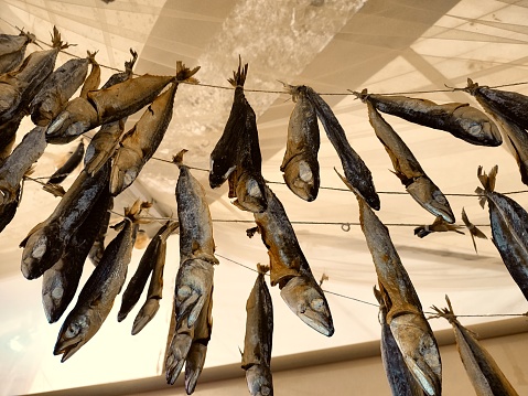 Dried fish at Dae Jang Geum Park or Korean Historical Drama in Korea.