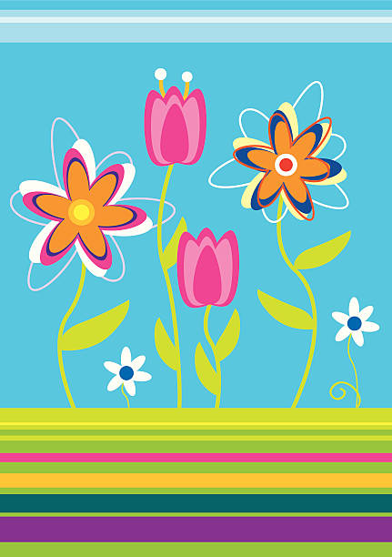 Flowers vector art illustration