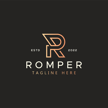 Letter R Emblem Premium Monogram Letter R Emblem Stock Illustration - Download Image ...