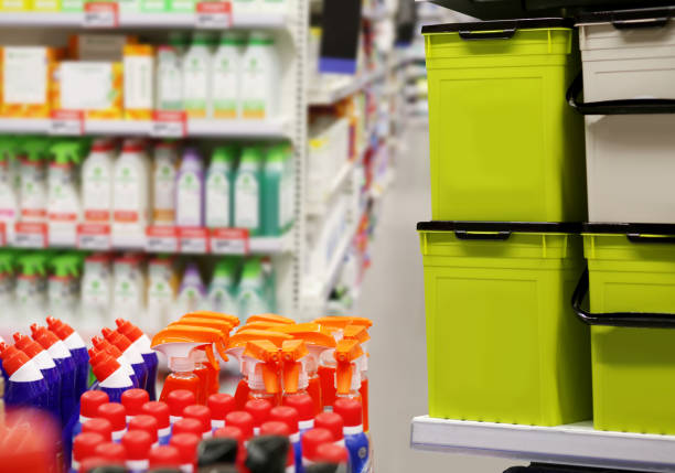 istock shopping in supermarket.(washing powder,detergent,shampoo, soap) 1401128289