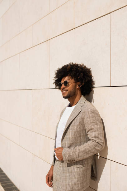 istock Contented African American man outdoors 1401129596