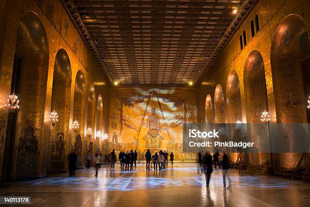 Sala Dourada De Estocolmo City Hall - Fotografias de stock e mais imagens de Prémio Nobel - Prémio Nobel, Majestoso, Estocolmo