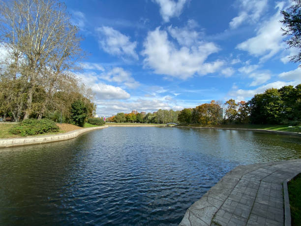 istock summer in city park at dry sunny day 1401133323