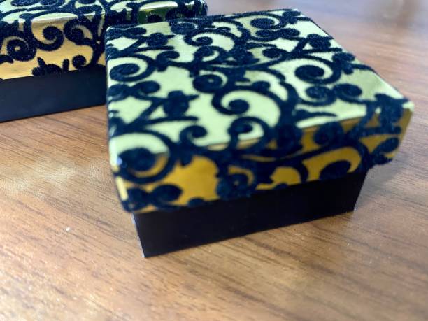 istock Velvet box for gift and for jewelries 1401133528