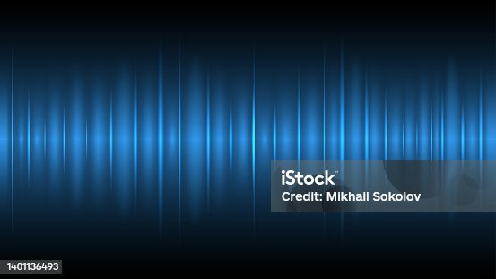 istock Sound effect background . Blue sound track image 1401136493