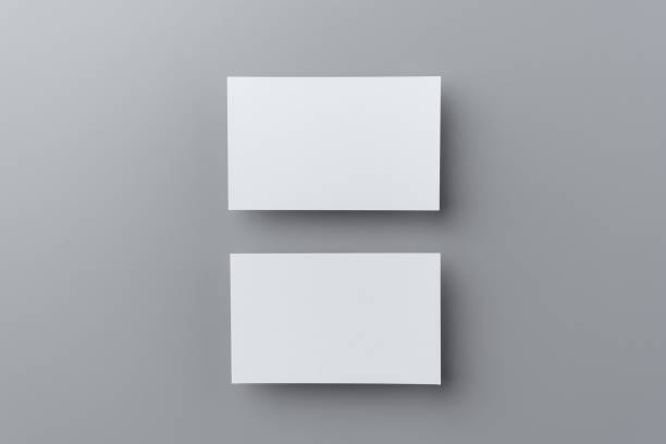 istock two business card isolated on grey background 1401140989