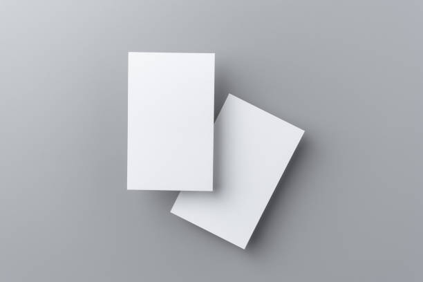 istock two business card isolated on grey background 1401141136