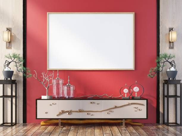 istock picture frame in living room interior 1401145928