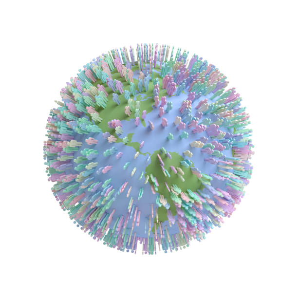istock Overpopulation of Planet Earth, 3d Rendering 1401147419