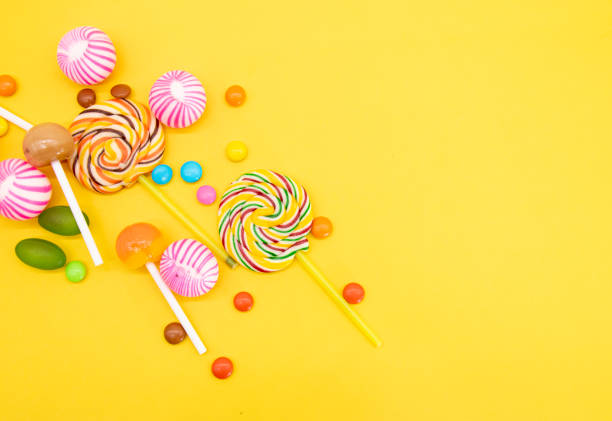 istock Colorful different kinds of candies isolated on background 1401148582