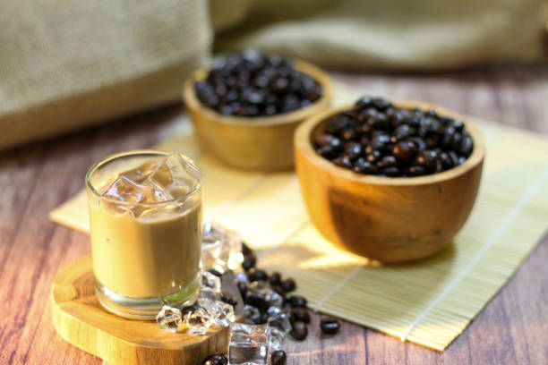 Thirst-quenching iced coffee on a dry and boring day