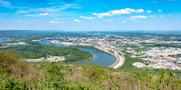 Chattanooga, Tennessee, USA views from Lookout mountain