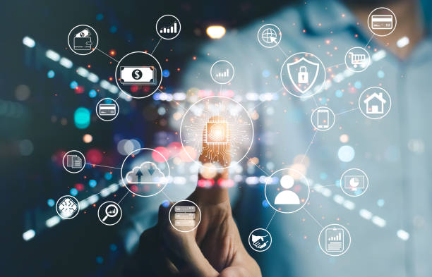 istock Digital transformation technology strategy,the transformation of ideas and the adoption of technology in business in the digital age, enhancing global business capabilities. 1401155109