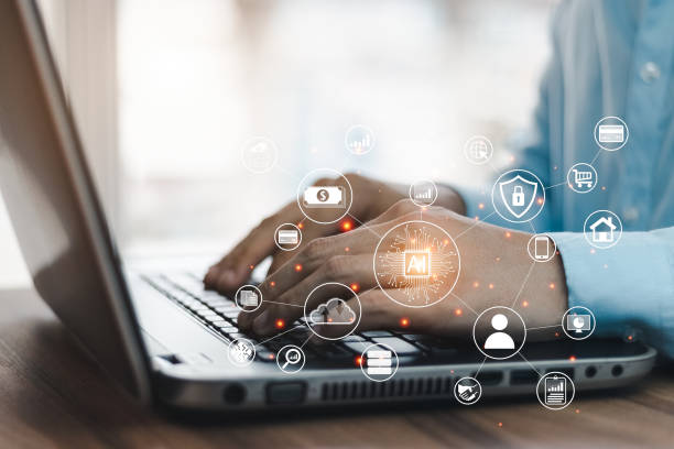 istock Digital transformation technology strategy,the transformation of ideas and the adoption of technology in business in the digital age, enhancing global business capabilities. 1401155356
