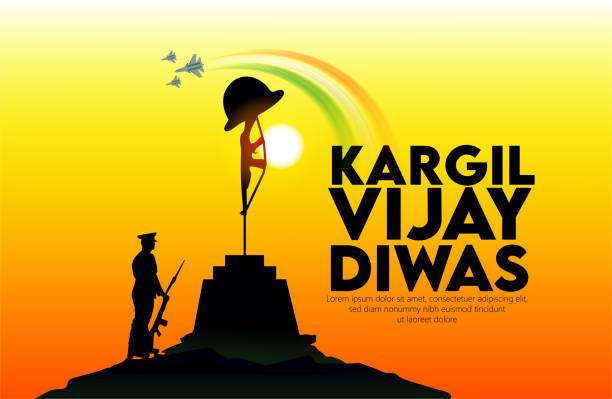 ilustrações de stock, clip art, desenhos animados e ícones de kargil vijay diwas, amar jyoti - indian flag illustrations