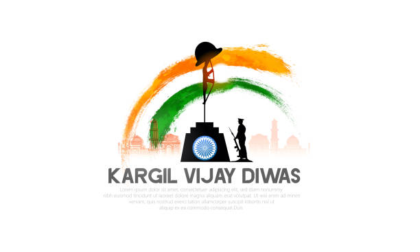 kargil vijay diwas, amar jyoti - indian flag india flag independence stock-grafiken, -clipart, -cartoons und -symbole