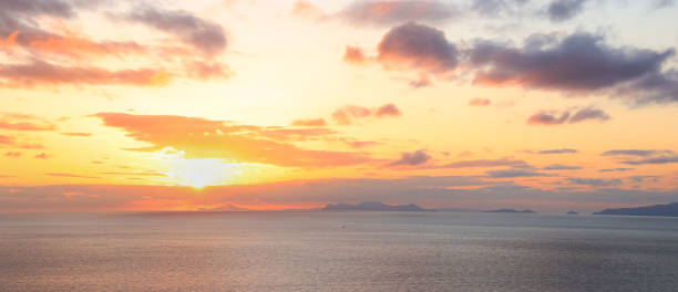istock Abstract image view of the banner in Summer sunset beach background 1401158372