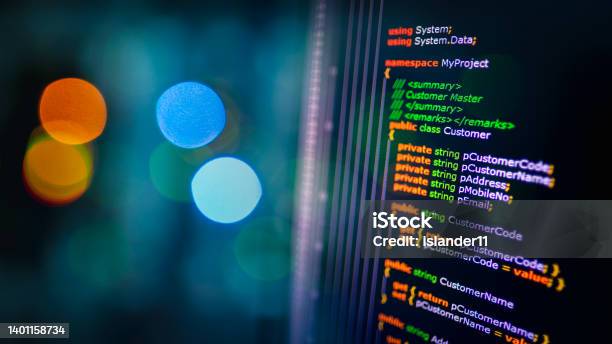 Ejemplo De Código Fuente Del Lenguaje De Programación C Sharp En El ...