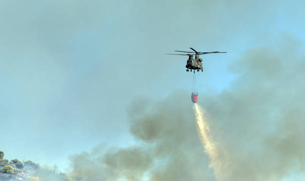 A fire on the island of Oahu, in the state of Hawaii, from old camera film in 1987.