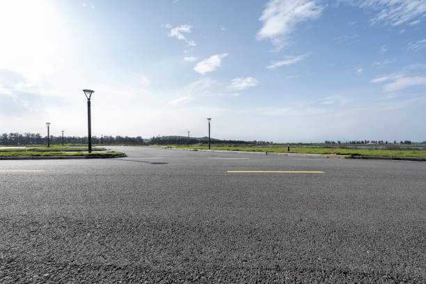 istock Open asphalt and sunny weather 1401160476