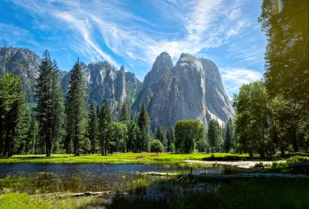 Photo of Summer landscape in Yosemite Valley, California