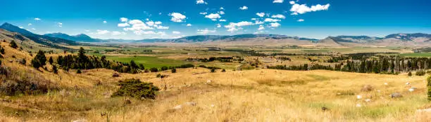 scenes around yellowstone national park in wyoming