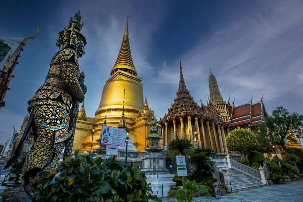 Thailand The Temple of Emerald Buddha in The Royal Grand Palace, Bangkok, Thailand. grand palace bangkok stock pictures, royalty-free photos & images
