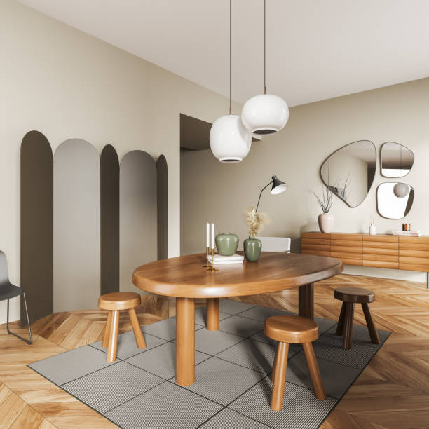 istock Living room interior with chairs and modern decoration on drawer 1401172798