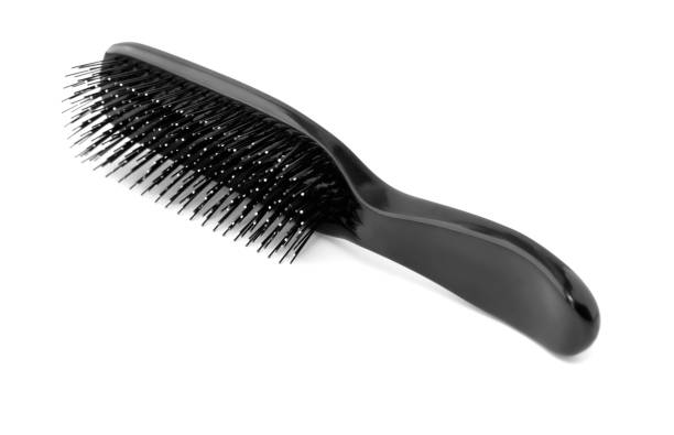 istock Hair brush with a black handle 1401174854