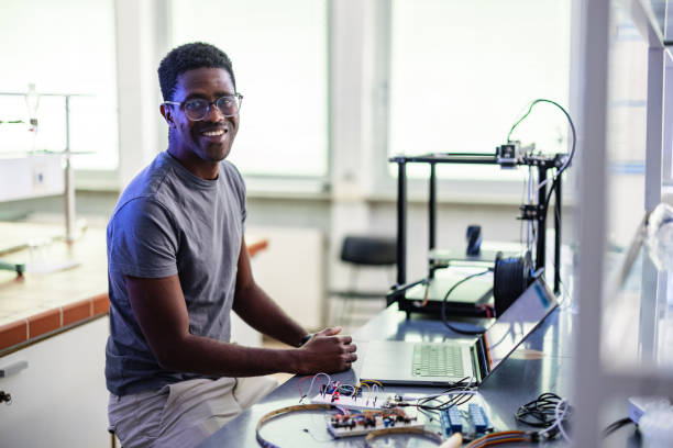 istock Young African-American Engineer In His Laboratory 1401178988