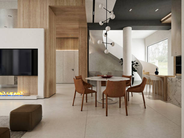 istock 3d render of modern living room 1401190372