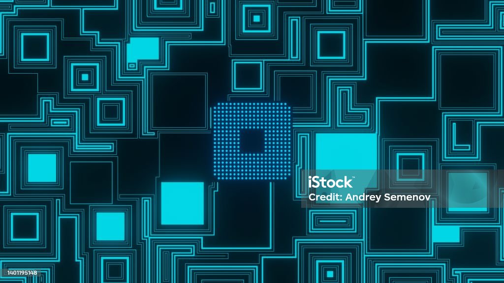 Modern Data Processor Cpu Modern Processor Stock Photo - Download Image Now - Abstract, Big ...