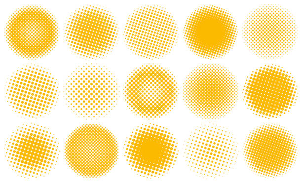 bildbanksillustrationer, clip art samt tecknat material och ikoner med halftone design elements - halvton