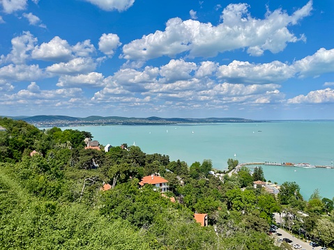 Tihany, lakeview over the beautiful lake Balaton, Hungary