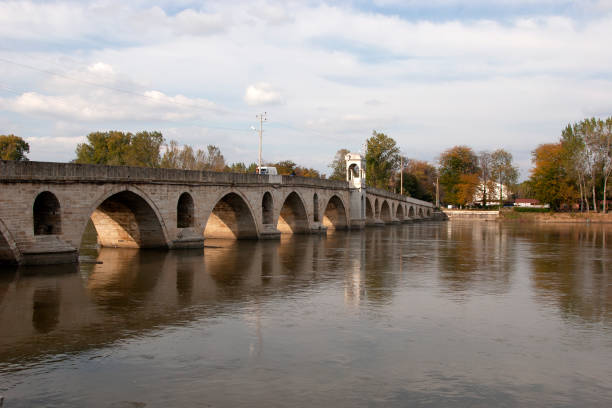 istock Meric River and the bridge in Edirne, Turkey 1401201179