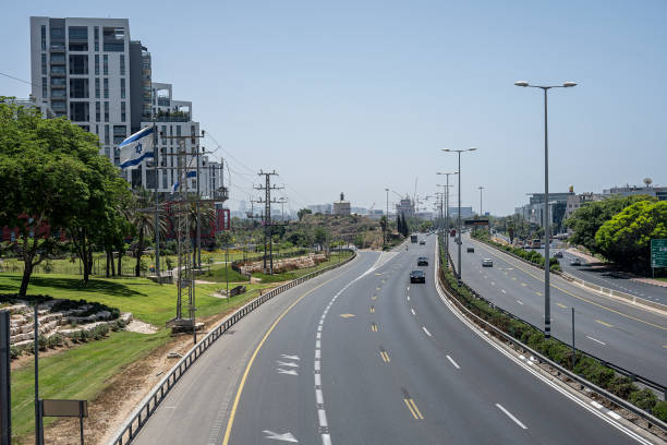 istock Elevated view of Route 2  Ayalon, in Herzliya. 1401203230