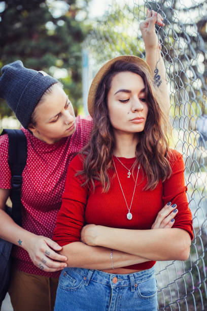 istock Unhappy couple in the park 1401205410