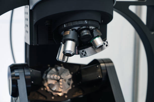 istock Optic machine for precise measurement of part size and quality evaluation 1401208920
