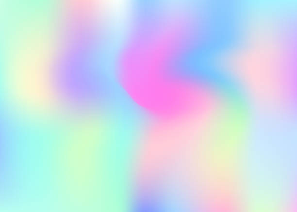 istock Pearlescent Texture. Metal Minimalist Backdrop. Holographic Gradient. Metalic Flyer. Hologram Background. Trendy Foil. Soft Poster. Purple Neon Background. Blue Pearlescent Texture 1401216904