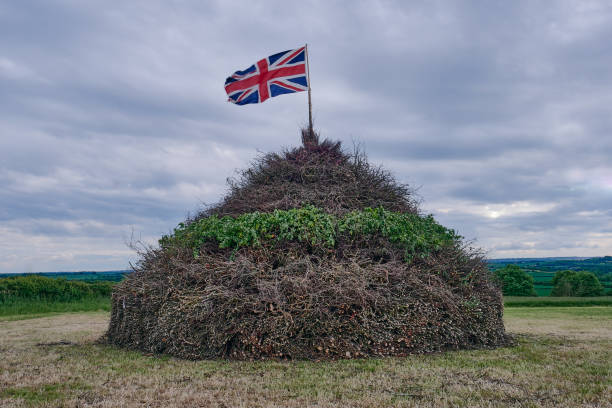 女王のプラチナジュビリービーコン、シップストン・オン・ストゥール - queens jubilee ストックフォトと画像