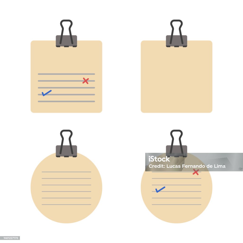 Notepad For Annotation Notepad For Office Stock Illustration - Download Image Now - Annotation ...