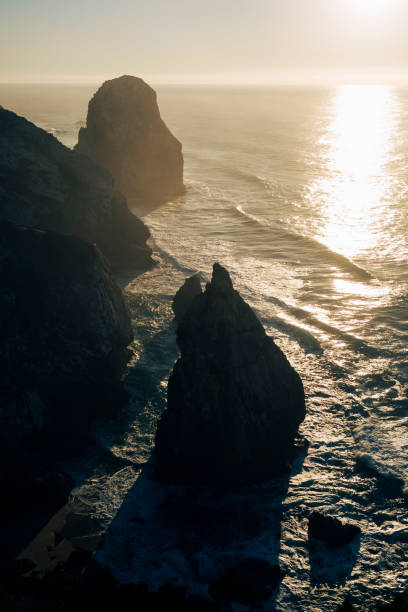 istock Cliffs in Miradouro da Praia do Caneiro during sunset, Atlantic, Portugal. 1401227220
