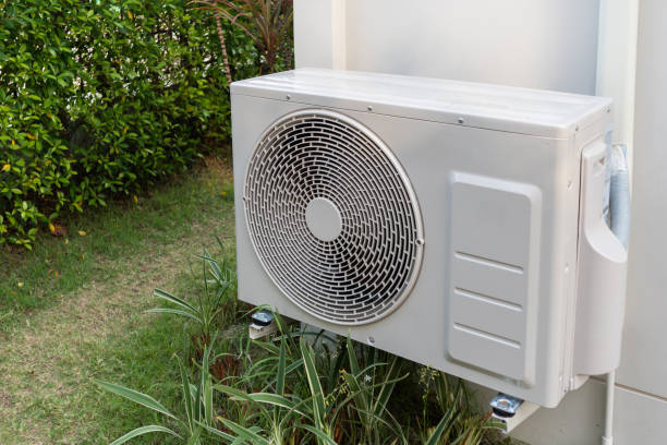 istock Air condition outdoor unit compressor install outside the house 1401239412