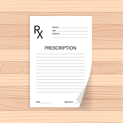 Example Form Rx4 Rx Form Template Stock Illustration - Download Image Now - Advice ...