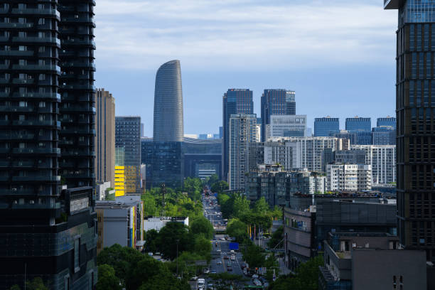 istock Modern city in sunny days 1401248570