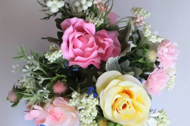 Photo of Beautiful artificial flower bouquet