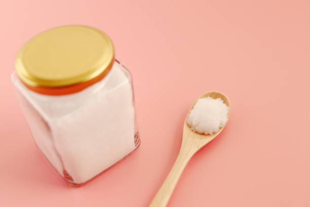 istock Salt in a jar that resembles a drug on the table 1401261161